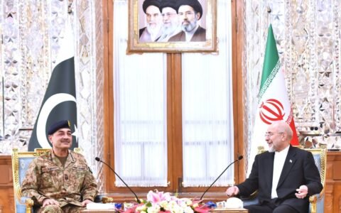 field marshal asim minur meeting with iran president