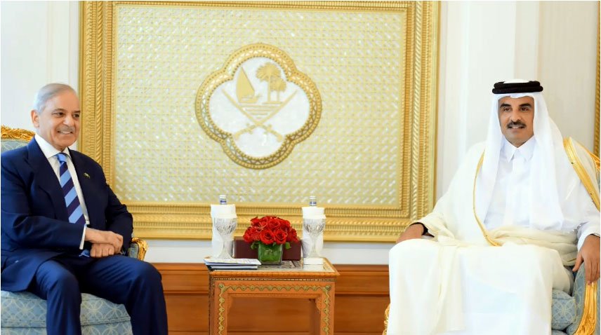 وزیر اعظم شہباز شریف اور امیرِ قطر شیخ تمیم بن حمد الثانی کی ملاقات، علاقائی اور عالمی پیش رفت پر تفصیلی تبادلہ خیال