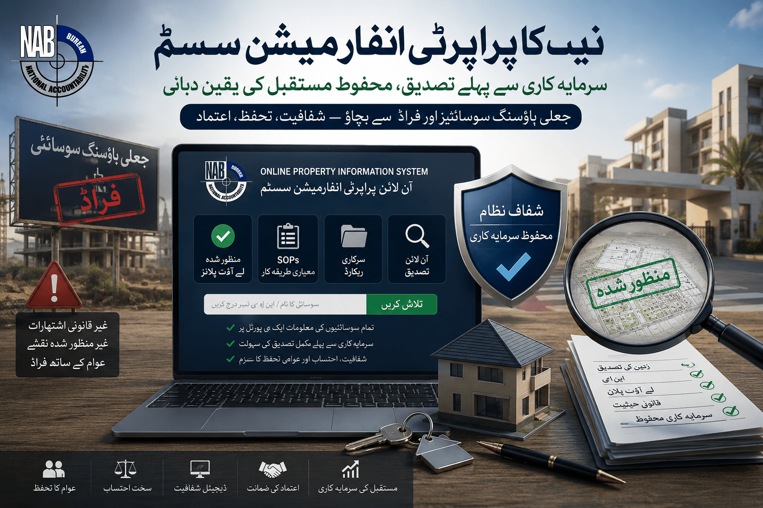 نیب کا آن لائن پراپرٹی انفارمیشن سسٹم