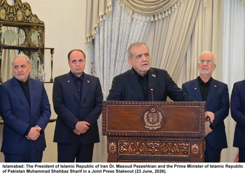 پاکستان اور ایران امن اور ترقی کی نئی راہیں کھولیں گے، مشترکہ بیان (تصویر 1)