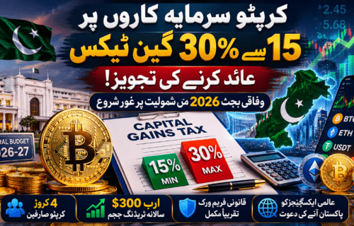 کرپٹو سرمایہ کاروں پر 15 سے 30 فیصد کیپٹل گین ٹیکس