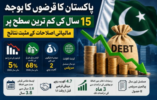 پاکستان کے مرکزی حکومتی قرضوں میں اضافے کی رفتار گزشتہ کم از کم پندرہ برسوں کی کم ترین سطح پر آ گئی- ‘وزیر خزانہ کے مشیر خرم شہزاد