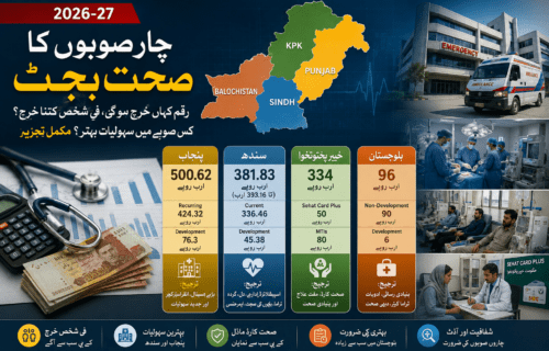 چار صوبوں کا صحت بجٹ 2026-27: پنجاب کا حجم بڑا، سندھ کا اسپیشلائزڈ ماڈل، کے پی کا ہیلتھ کارڈ، بلوچستان کی اصل جنگ بنیادی سہولت تک رسائی