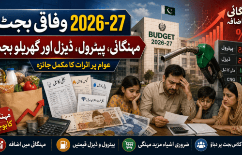 وفاقی بجٹ 2026-27: مہنگائی، تیل قیمتیں، پیٹرول، ڈیزل اور عام آدمی کے گھریلو بجٹ پر اثرات کا مکمل جائزہ