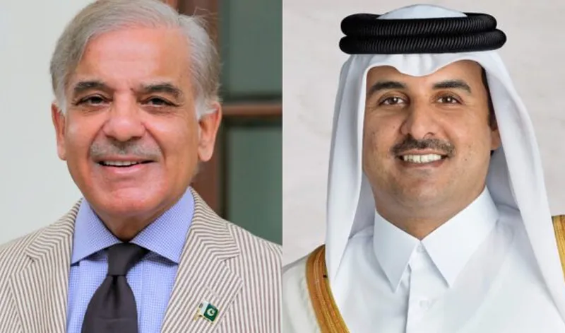 وزیراعظم شہباز شریف کا قطر کے امیر شیخ تمیم سے ٹیلیفونک رابطہ