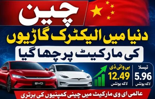 الیکٹرک گاڑیوں کی عالمی مارکیٹ میں بی وائی ڈی کی ٹیسلا پر سبقت