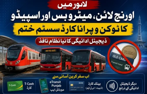 لاہور میں پبلک ٹرانسپورٹ کے لیے جدید ڈیجیٹل ادائیگی کا نظام