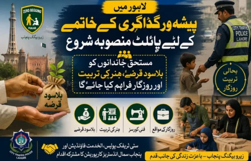 لاہور میں پیشہ ور گداگری کے خاتمے کیلئے جامع پائلٹ منصوبہ شروع