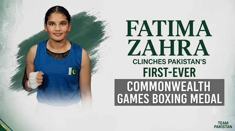 فاطمہ زہرا نے کامن ویلتھ گیمز میں باکسنگ کا پہلا میڈل یقینی بنایا
