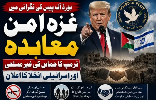 بورڈ آف پیس کی نگرانی میں غزہ امن معاہدہ، ٹرمپ کا حماس کو غیر مسلح اور اسرائیلی انخلا کا اعلان