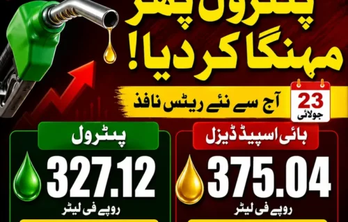پٹرول اور ہائی اسپیڈ ڈیزل کی قیمتوں میں بڑا اضافہ