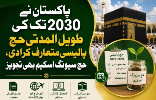 حکومت پاکستان نے 2030 تک طویل المدتی حج پالیسی متعارف کرا دی