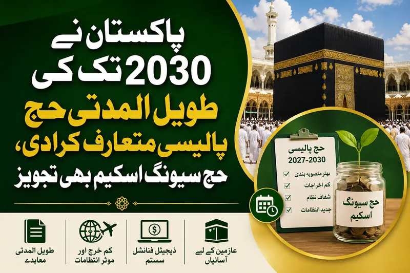 حکومت پاکستان نے 2030 تک طویل المدتی حج پالیسی متعارف کرا دی