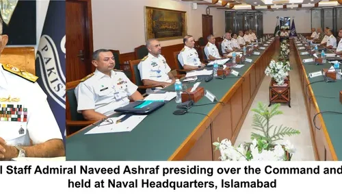 نیول ہیڈ کوارٹرز اسلام آباد میں پاک بحریہ کی کمانڈ اینڈ اسٹاف کانفرنس