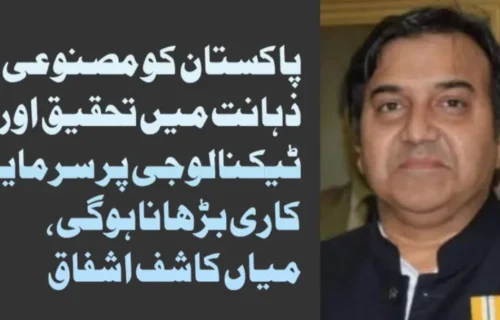 پاکستان کو تحقیق، مہارت اور ٹیکنالوجی میں سرمایہ کاری بڑھانا ہوگی، میاں کاشف اشفاق