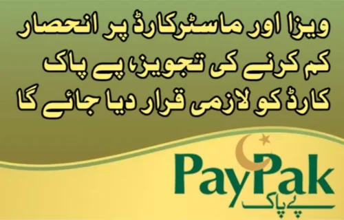 پاکستان کا ویزا اور ماسٹرکارڈ پر انحصار کم کرنے کی تجویز، پے پاک کارڈ کے فروغ کا منصوبہ