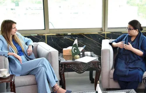 شزا فاطمہ اور برطانوی ہائی کمشنر کی ملاقات، ایمرجنسی وارننگ سسٹم کے قیام پر پیش رفت