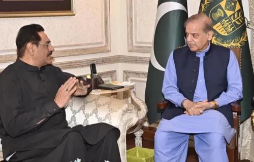وزیراعظم شہباز شریف سے وفاقی وزیر برائے دفاعی پیداوار رضا حیات ہراج کی ملاقات