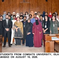 کامسیٹس یونیورسٹی کے طلباء کا پارلیمنٹ ہاؤس کا خصوصی مطالعاتی دورہ