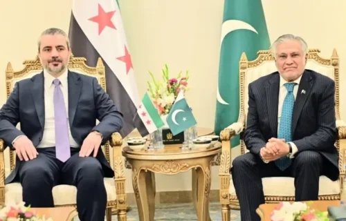 نائب وزیر اعظم اسحاق ڈار کی دعوت پر شامی وزیر خارجہ کا پاکستان کا دورہ