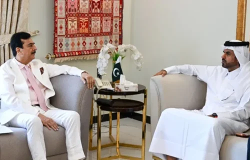 چیئرمین سینیٹ کی قطری وفد سے ملاقات، تجارت اور سرمایہ کاری روابط مزید مستحکم بنانے پر زور