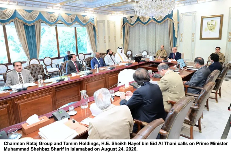 وزیراعظم شہباز شریف سے چیئرمین رطاج گروپ شیخ نائف کی ملاقات (تصویر 4)
