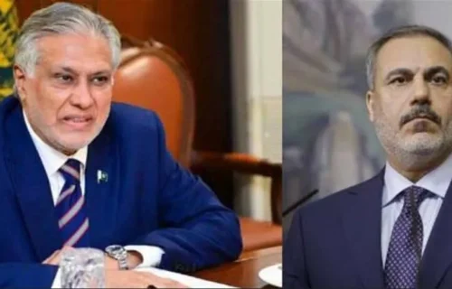 نائب وزیراعظم اسحاق ڈار اور ترک وزیر خارجہ کا ٹیلی فونک رابطہ