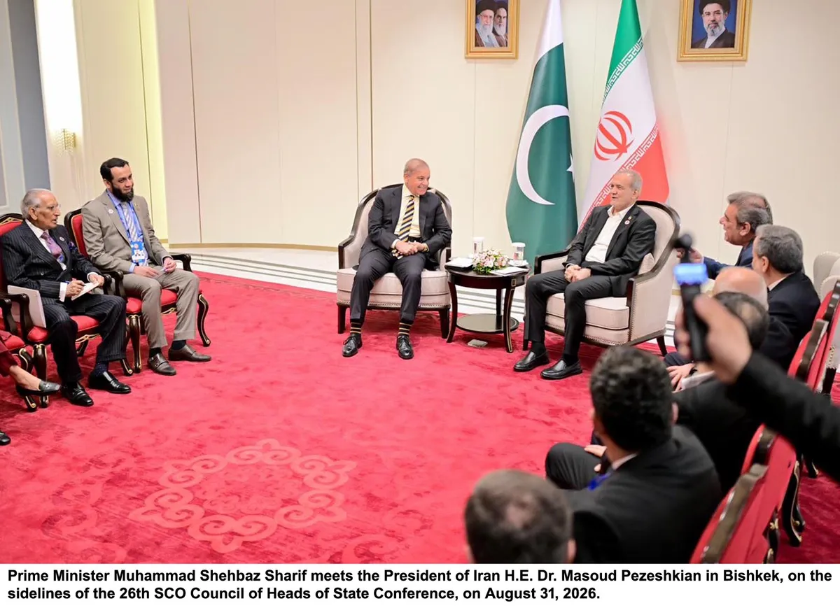 وزیراعظم شہباز شریف کی ایران کے صدر ڈاکٹر مسعود پزشکیان سے ملاقات، قریبی اور دیرینہ تعلقات کا اعادہ (تصویر 5)