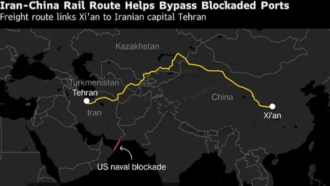 ایران کا چین کو تیل پہنچانے کے لیے ریل کا متبادل راستے پر غور، سمندری برآمدات میں 70 فیصد کمی