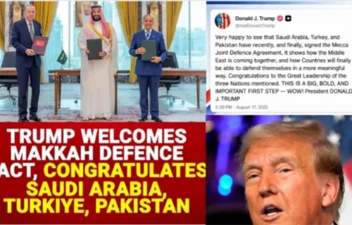 ٹرمپ کا سعودی عرب، پاکستان اور ترکی کے دفاعی معاہدے کا خیرمقدم