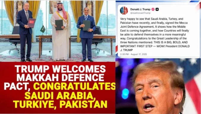 ٹرمپ کا سعودی عرب، پاکستان اور ترکی کے دفاعی معاہدے کا خیرمقدم
