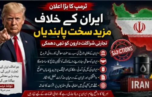 ٹرمپ کا ایران کے خلاف سخت ترین معاشی کارروائی کا اعلان، تجارتی شراکت داروں کو بھی دھمکی