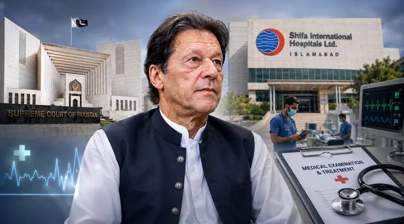 عمران خان شفا انٹرنیشنل ہسپتال سے معائنے کے بعد واپس اڈیالہ جیل منتقل