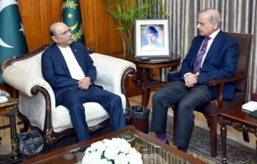 صدر آصف علی زرداری اور وزیراعظم شہباز شریف کی اہم ملاقات