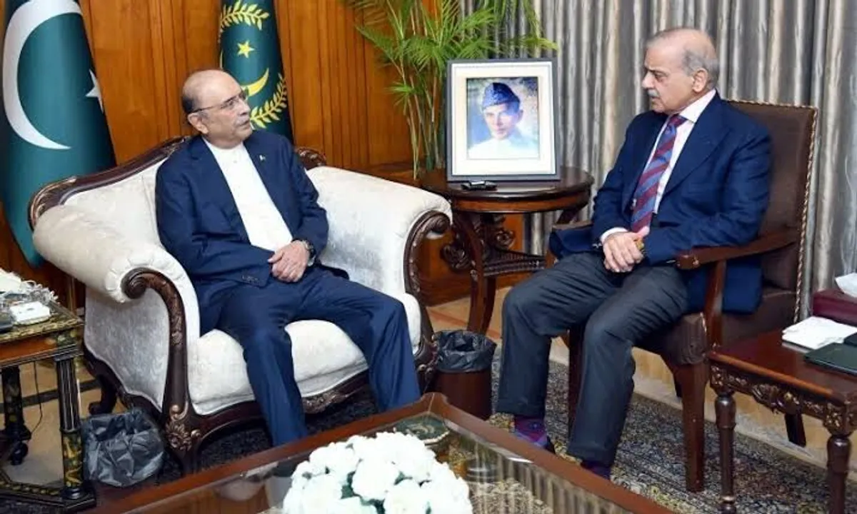 صدر آصف علی زرداری اور وزیراعظم شہباز شریف کی اہم ملاقات