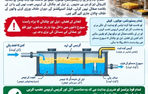 اسلام آباد میں گریس ٹریپس نہ لگانے والے ریستورانوں کیخلاف کارروائی